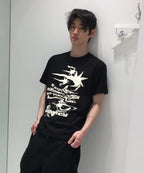 【niceghostclub】tornado logo tee [Black / White]