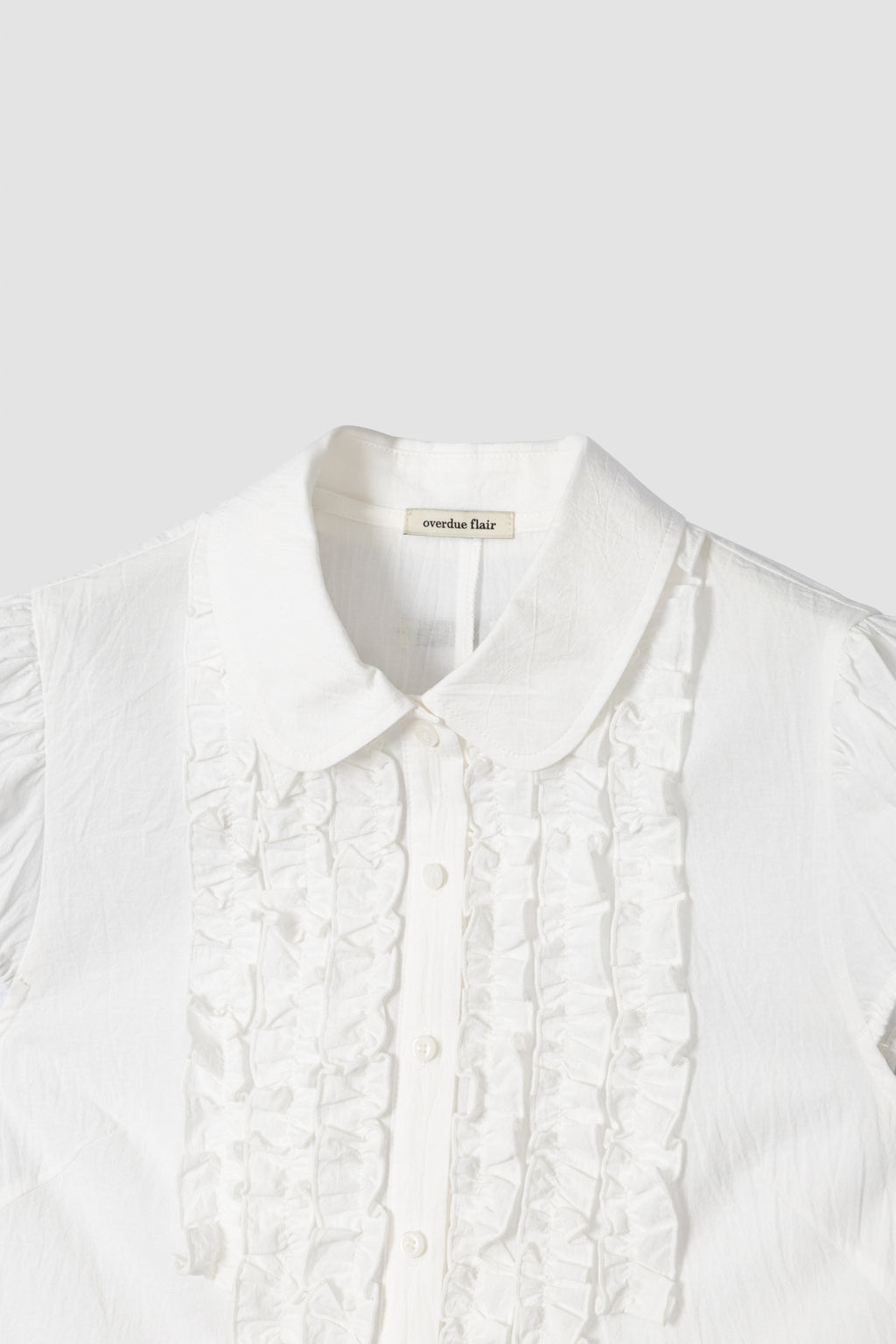 【overdue flair】VICTORIAN FRILL MESH BLOUSE - 2 colors