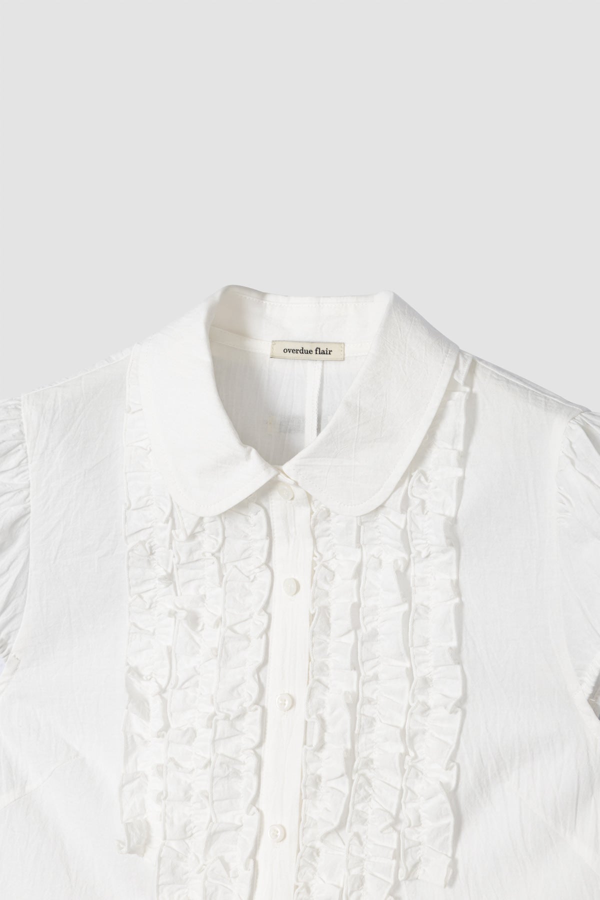 【overdue flair】VICTORIAN FRILL MESH BLOUSE - 2 colors