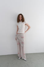 【overdue flair】VICTORIAN FRILL MESH BLOUSE - 2 colors
