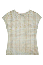 【odlyworkshop】Mesh checked Tee - 3 colors