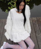 【flare up】 Daydream Tights [Violet / Burgundy]