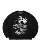 【niceghostclub】TORNADO LOGO KNIT [BLACK / WHITE]