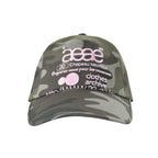 【aeae】WEB LOGO CAMO 5 PANNEL CAP [ PINK/RED ]