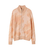【SCULPTOR】Camouflage Mohair Zip-Up - 2 colors