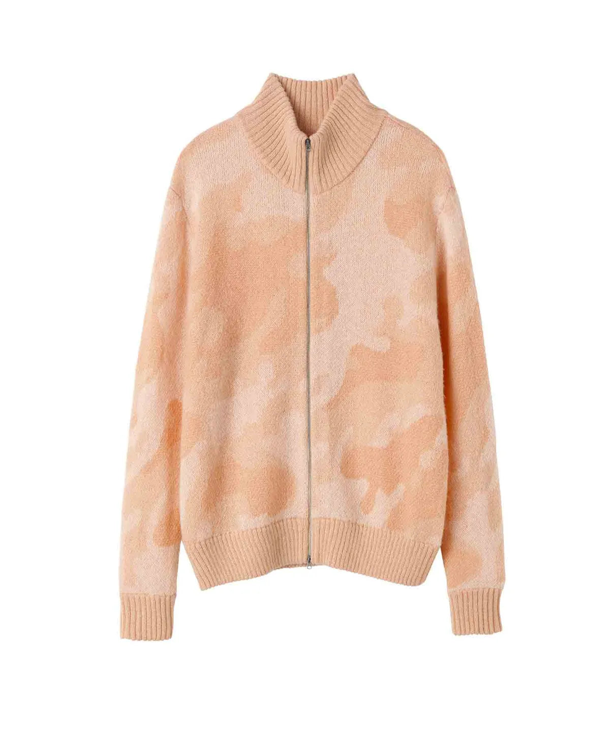 【SCULPTOR】Camouflage Mohair Zip-Up - 2 colors