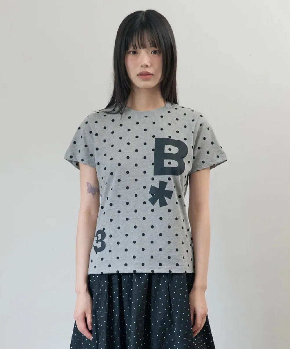 【BAUF】B logo 點點/條紋短袖 - 5 colors