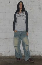 【Fancy Club】 ANGEL VINTAGE WASHING PINTUCK PANTS