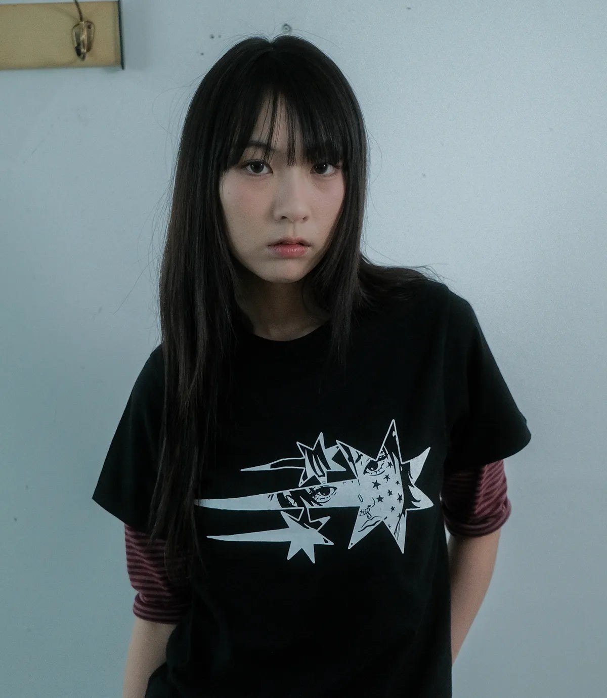 【niceghostclub】anime star tee [White / Black / Red]
