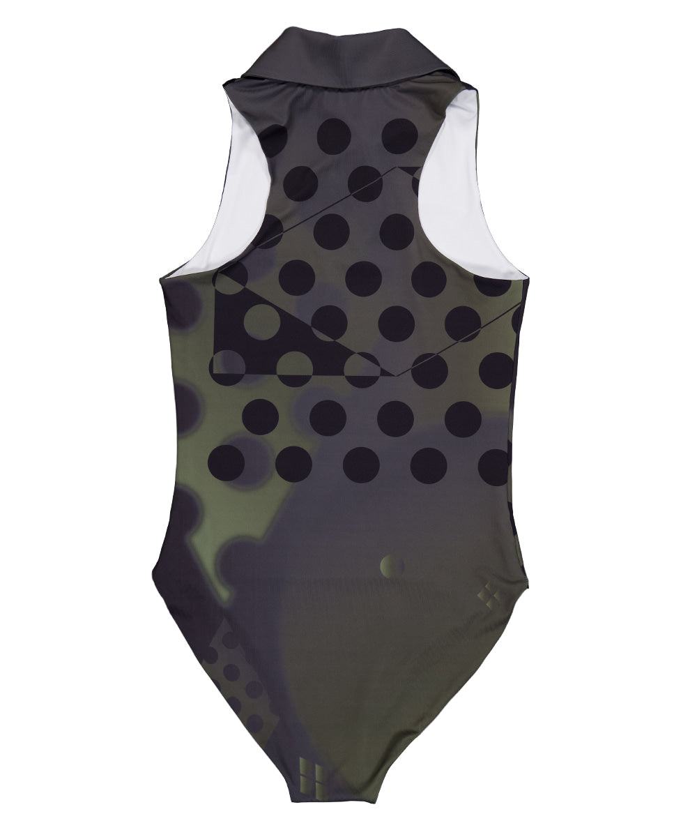【odlyworkshop】Polka Collar Swimsuit