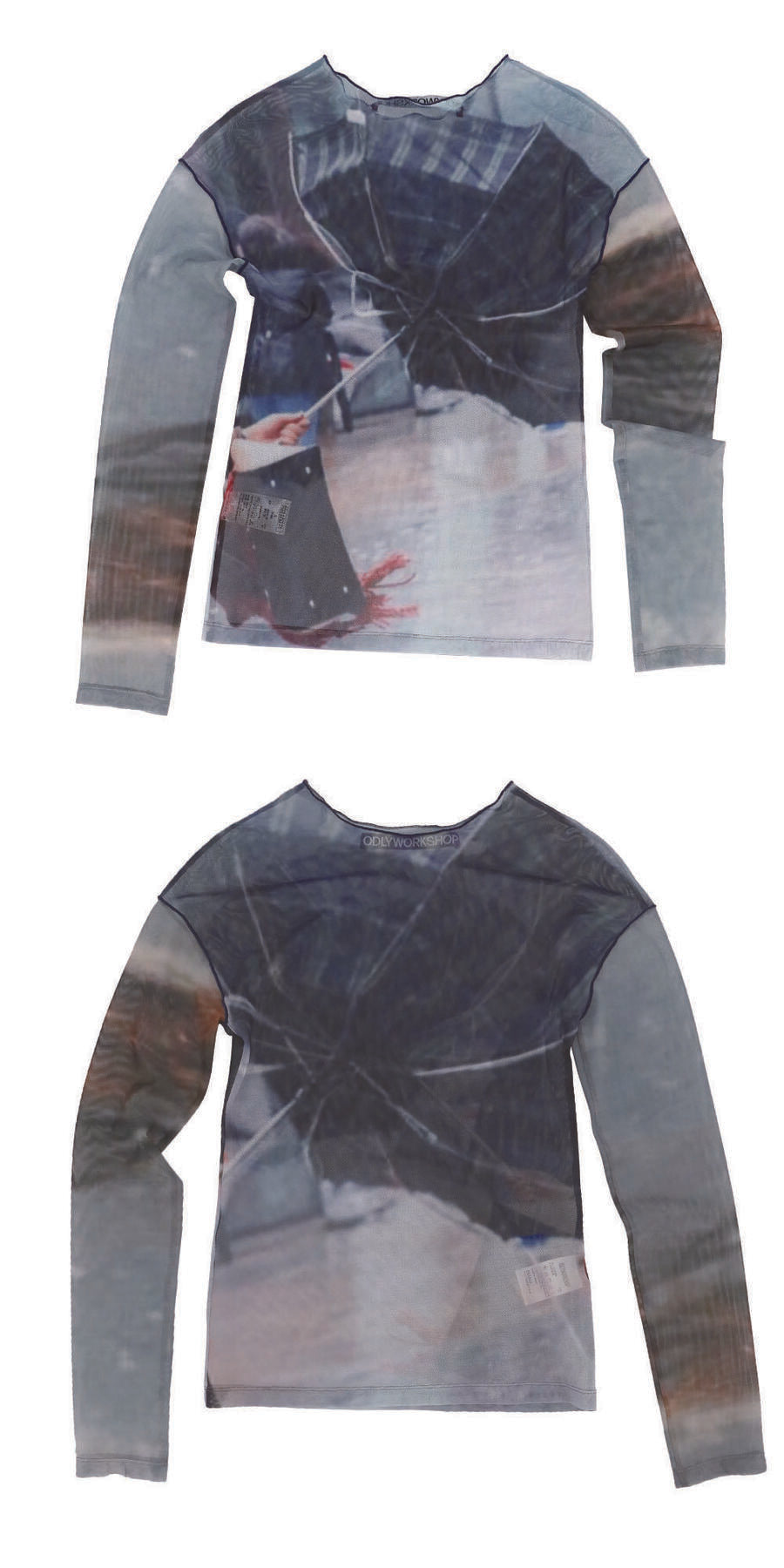 【odlyworkshop】 Away Mesh Tee - 2 colors
