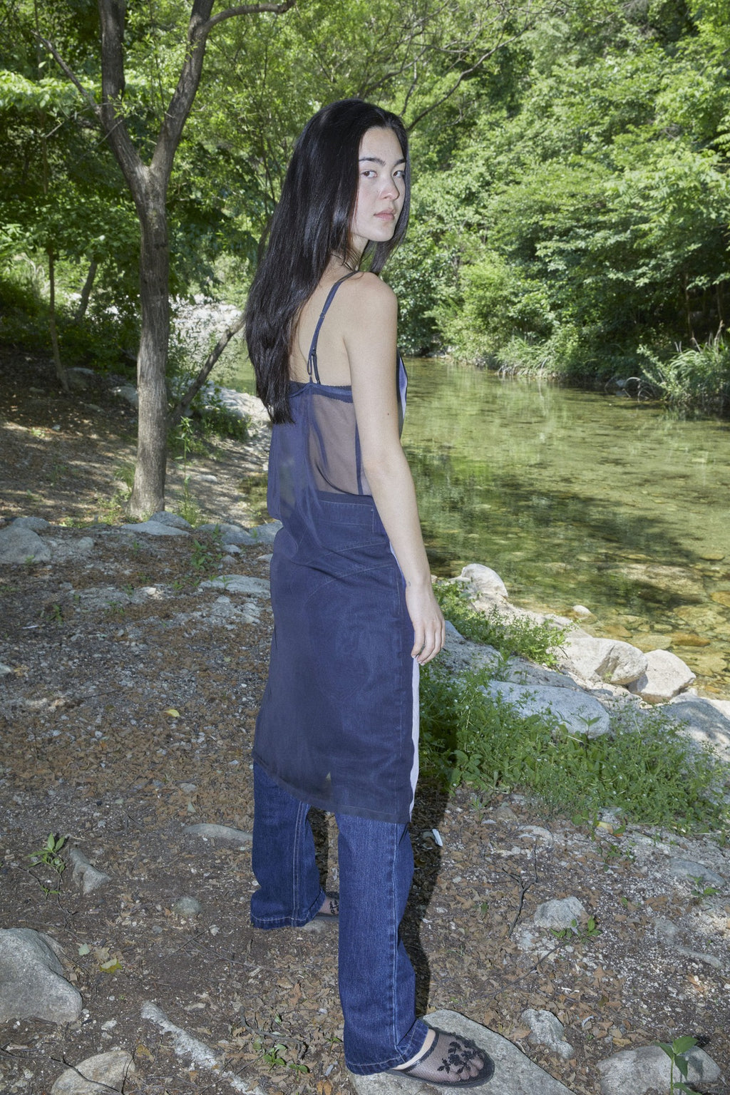 【odlyworkshop】Rabbit Print Slip Dress