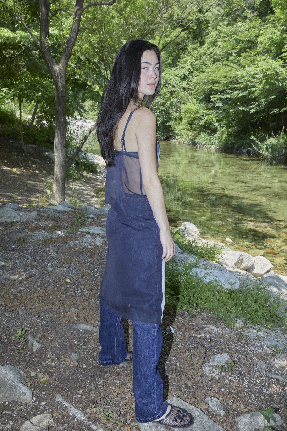 【odlyworkshop】Rabbit Print Slip Dress