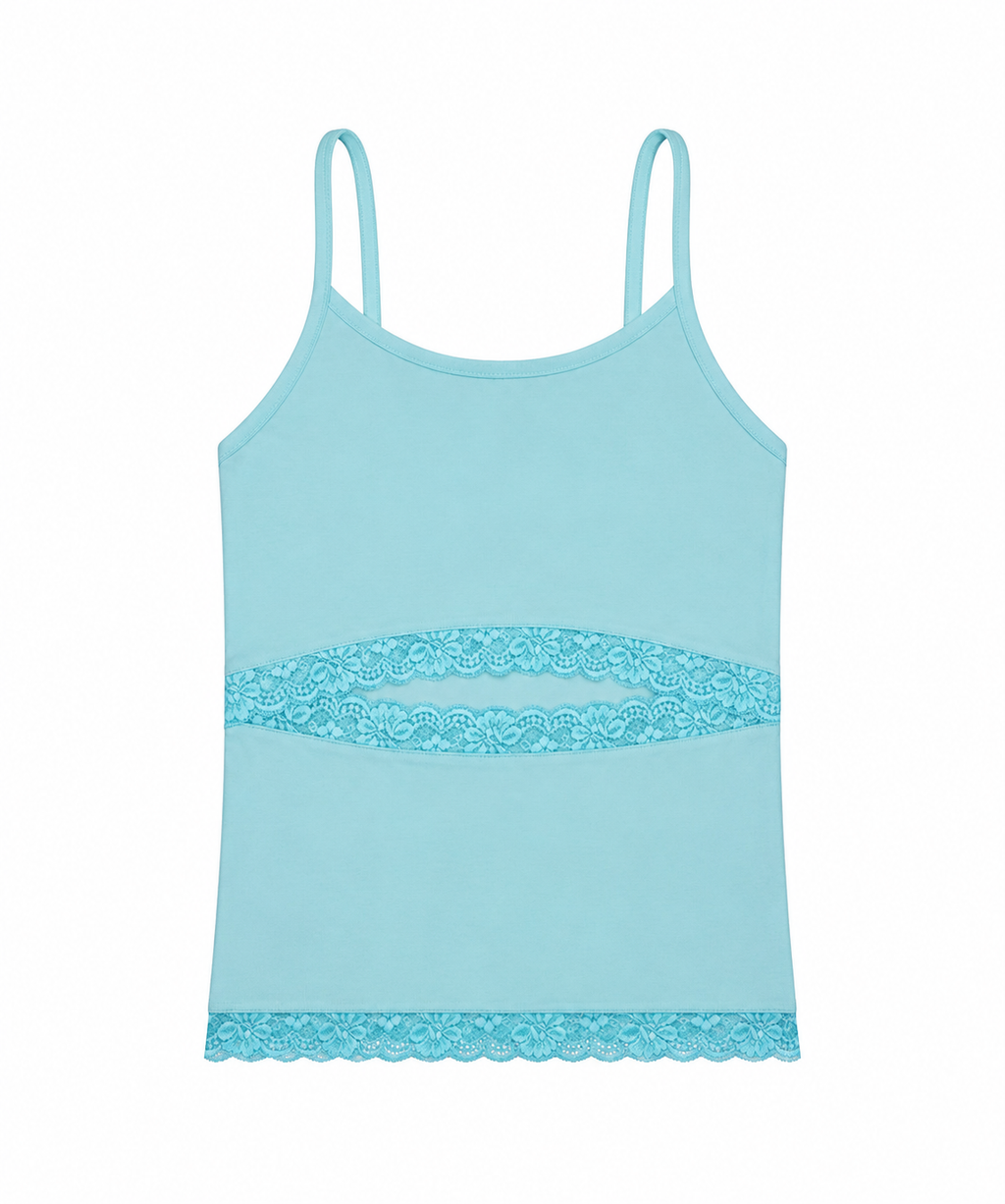 【odlyworkshop】Lace Cutout Tank  - 5 colors