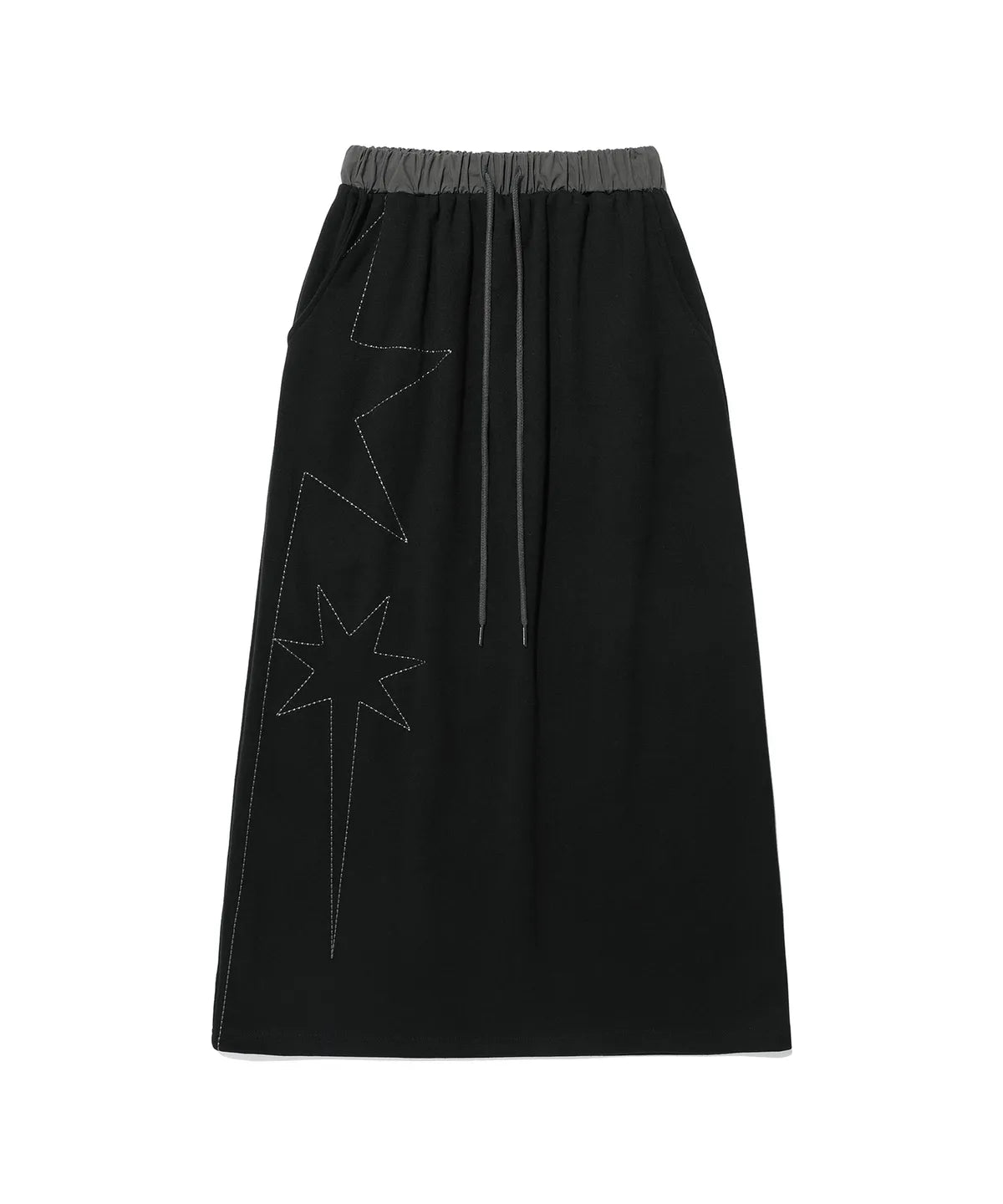 【niceghostclub】big star logo sweat skirt