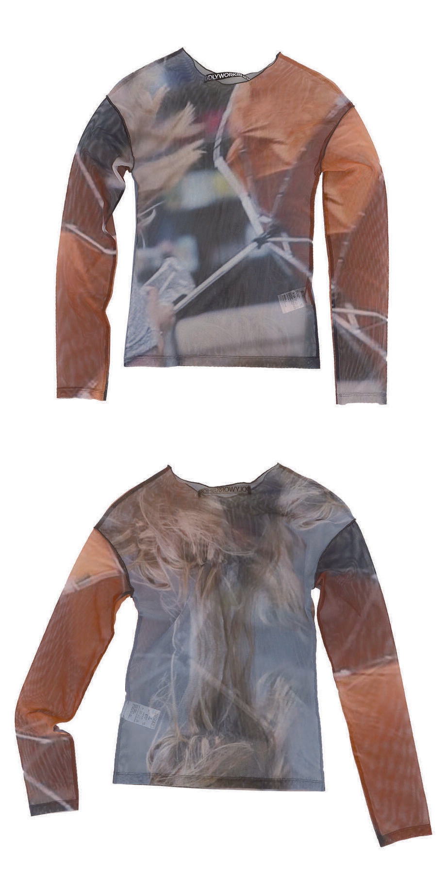 【odlyworkshop】 Away Mesh Tee - 2 colors