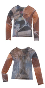 【odlyworkshop】 Away Mesh Tee - 2 colors