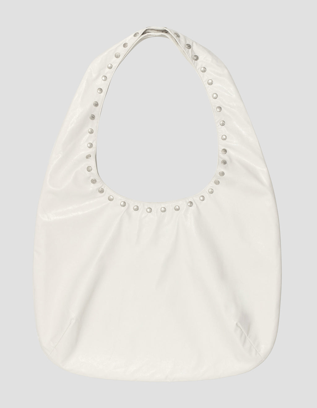 【Polysooem】WESTERN STUDDED SHOULDER BAG [ BROWN / IVORY ]