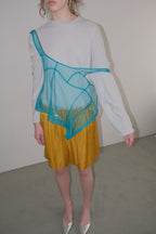 【overdue flair】MESH CORSET SLEEVELESS - 2 colors