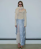 【SCULPTOR】Jacquard Layered Skirt - 2 colors