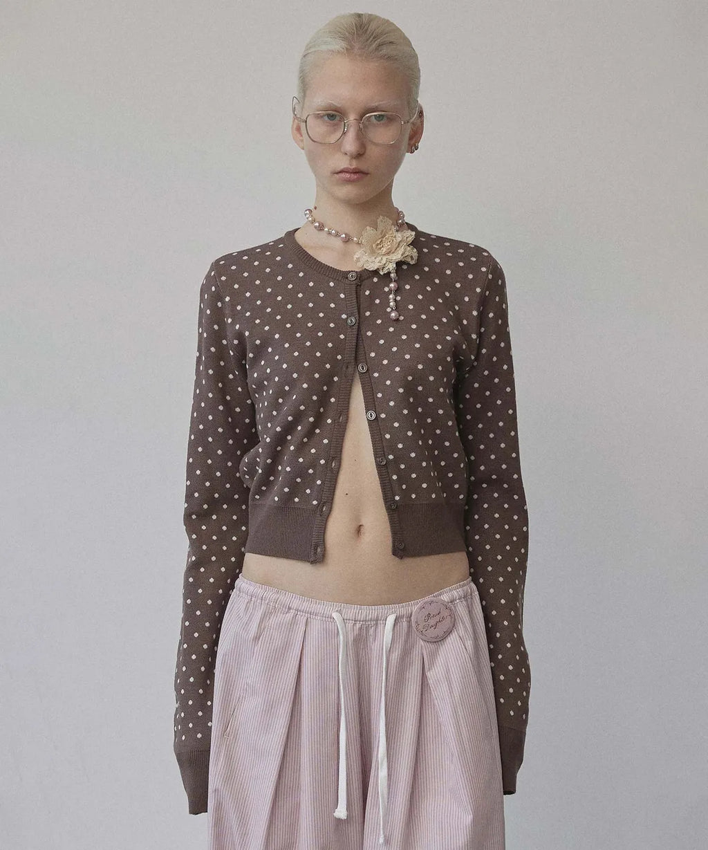 【SCULPTOR】Polka Dot Cardigan - 3 colors