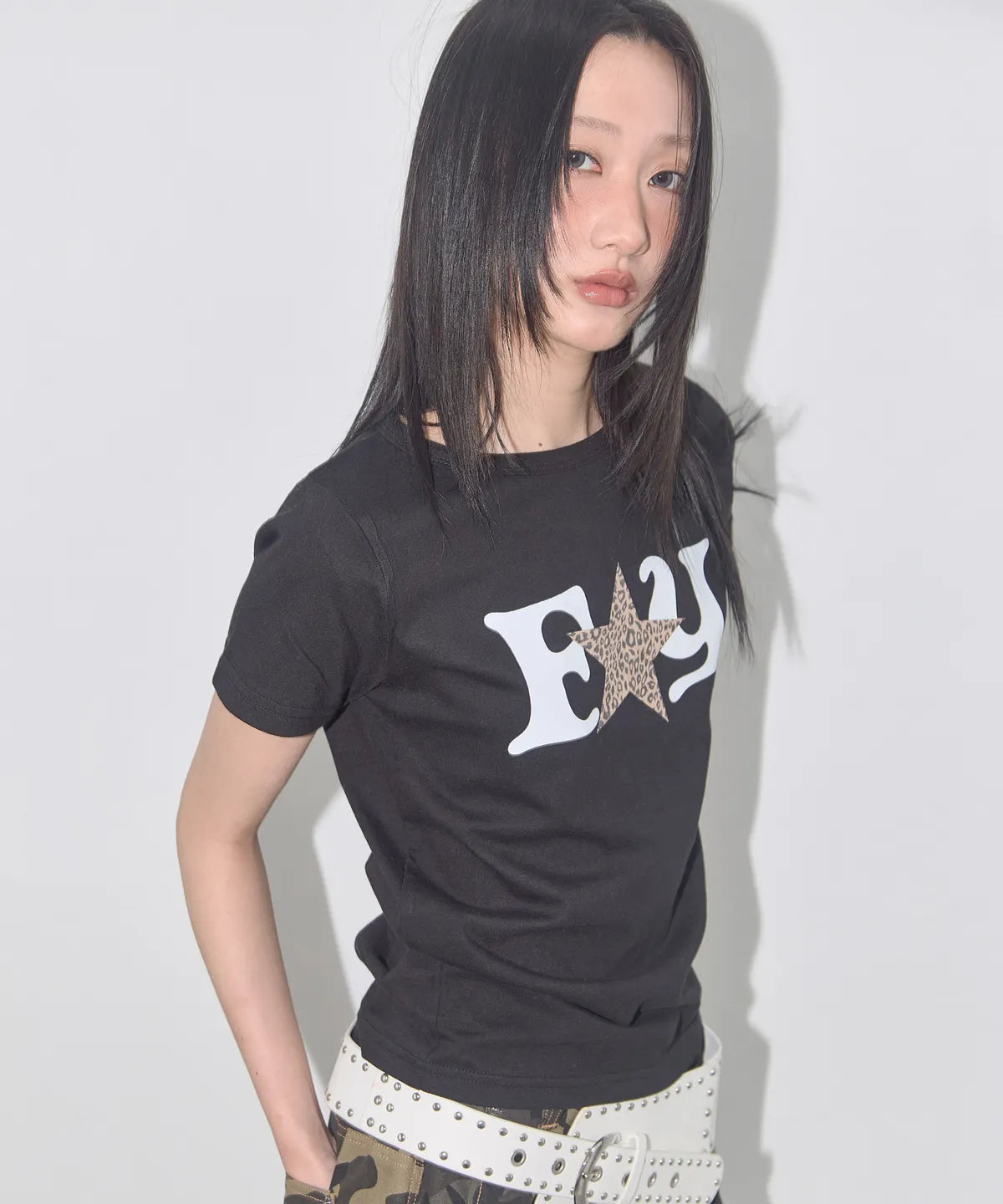 【Fancy Club】FY LEOPARD TEE [White / Red / Black]
