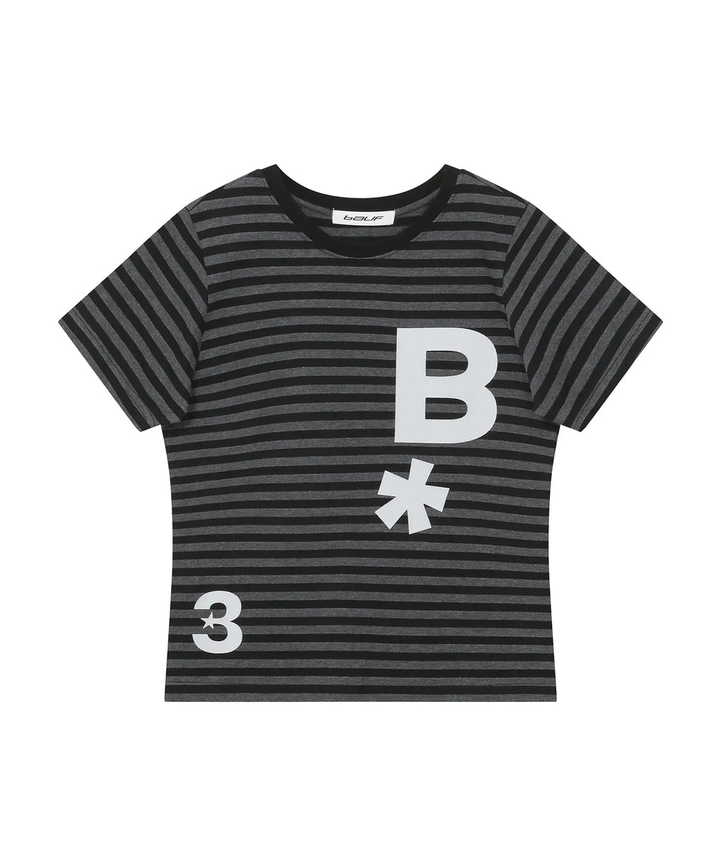 【BAUF】B logo 點點/條紋短袖 - 5 colors