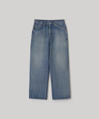 【another office】Atelier Wide Denim Pants - Faded Blue