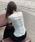 【Fancy Club】BACK CROSS TEE [5 colors]