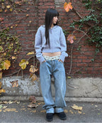 【SCULPTOR】Snowflake Knit Zip-Up  - 3 colors