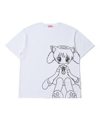 【itzavibe】CAT GIRL T SHIRT [ WHITE / BLACK / MINT ]
