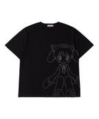 【itzavibe】CAT GIRL T SHIRT [ WHITE / BLACK / MINT ]