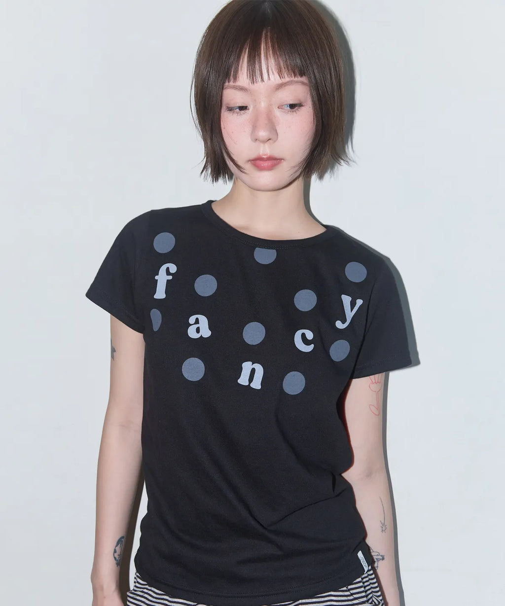 【Fancy Club】DOT FADE FANCY TEE [Black]