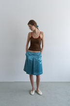 【overdue flair】TEXTURE COMBI SLEEVELESS - 2 colors