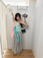 【hippie dippy】撞色拼接蕾絲背心 - 4 colors