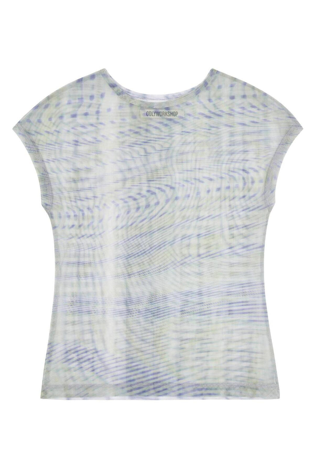 【odlyworkshop】Mesh checked Tee - 3 colors