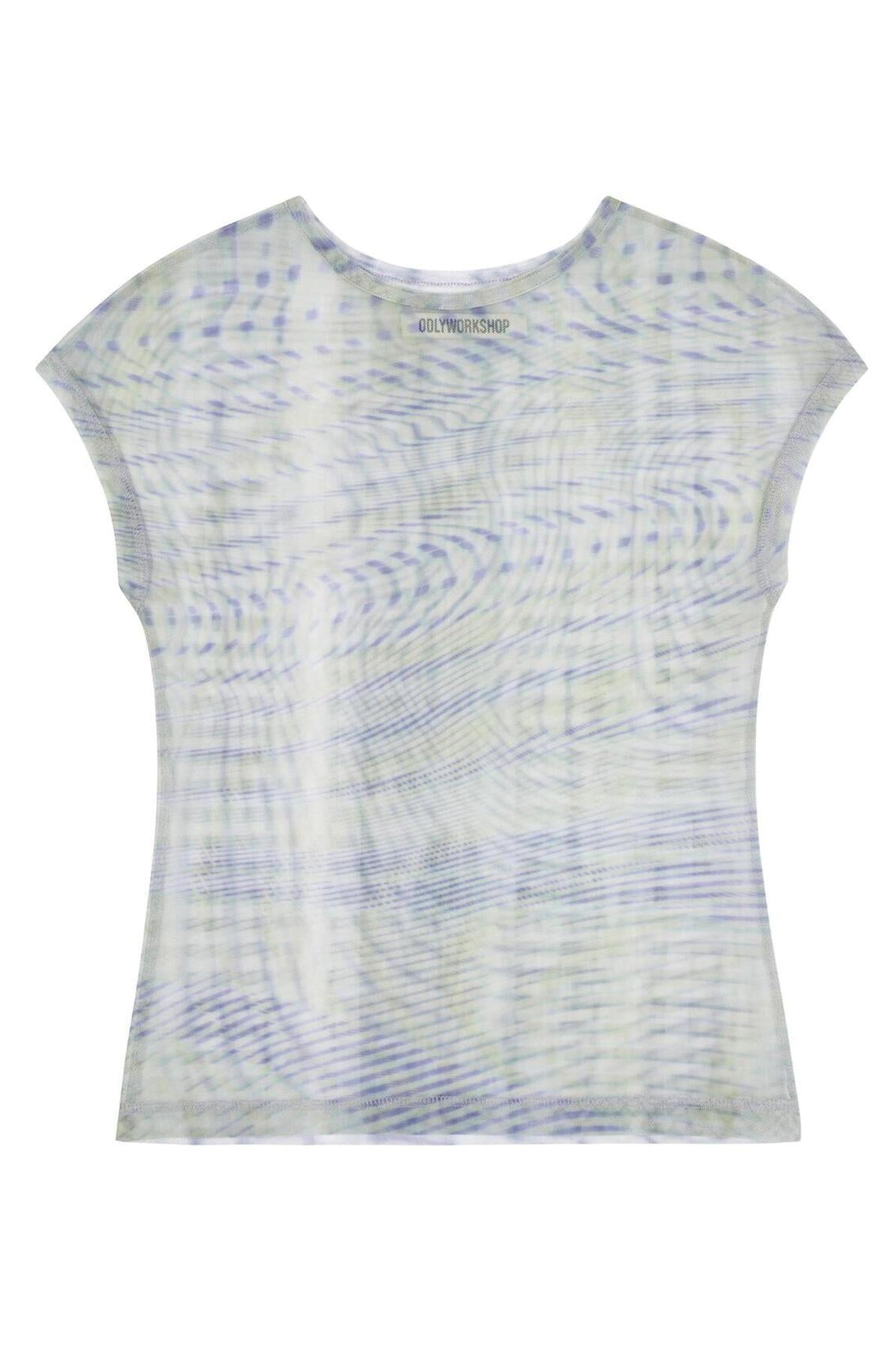 【odlyworkshop】Mesh checked Tee - 3 colors