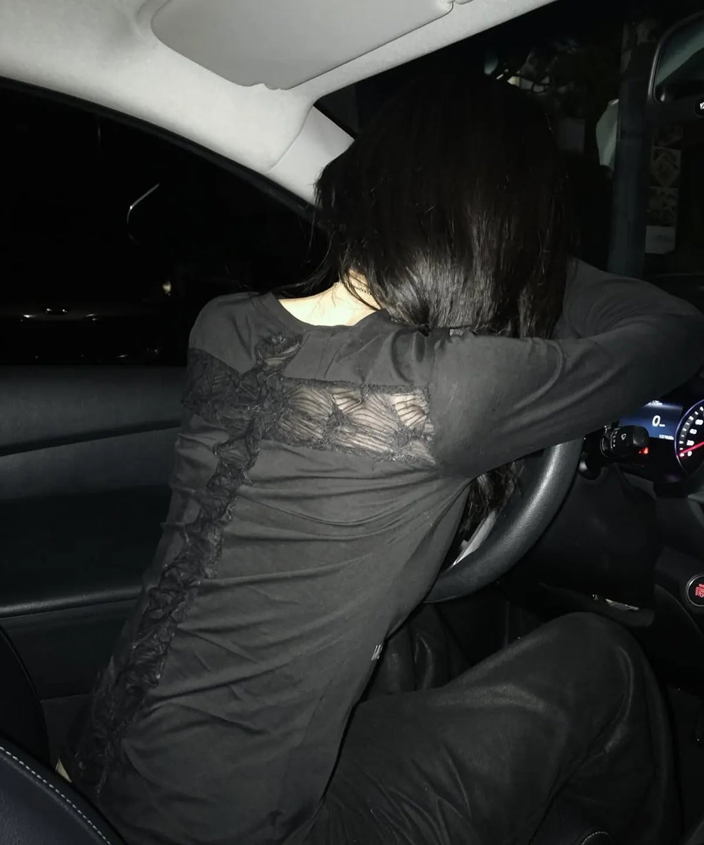 【Fancy Club】BACK CROSS LONG SLEEVE - 2 colors