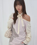 【Fancy Club】MY BEAR OFF-SHOULDER [Pink / Blue]