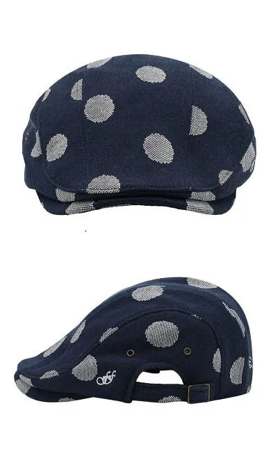 【Fancy Club】ANGEL DOT HUNTING CAP [Navy]
