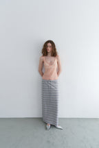 【overdue flair】MESH CORSET SLEEVELESS - 2 colors
