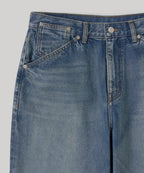 【another office】Atelier Wide Denim Pants - Faded Blue
