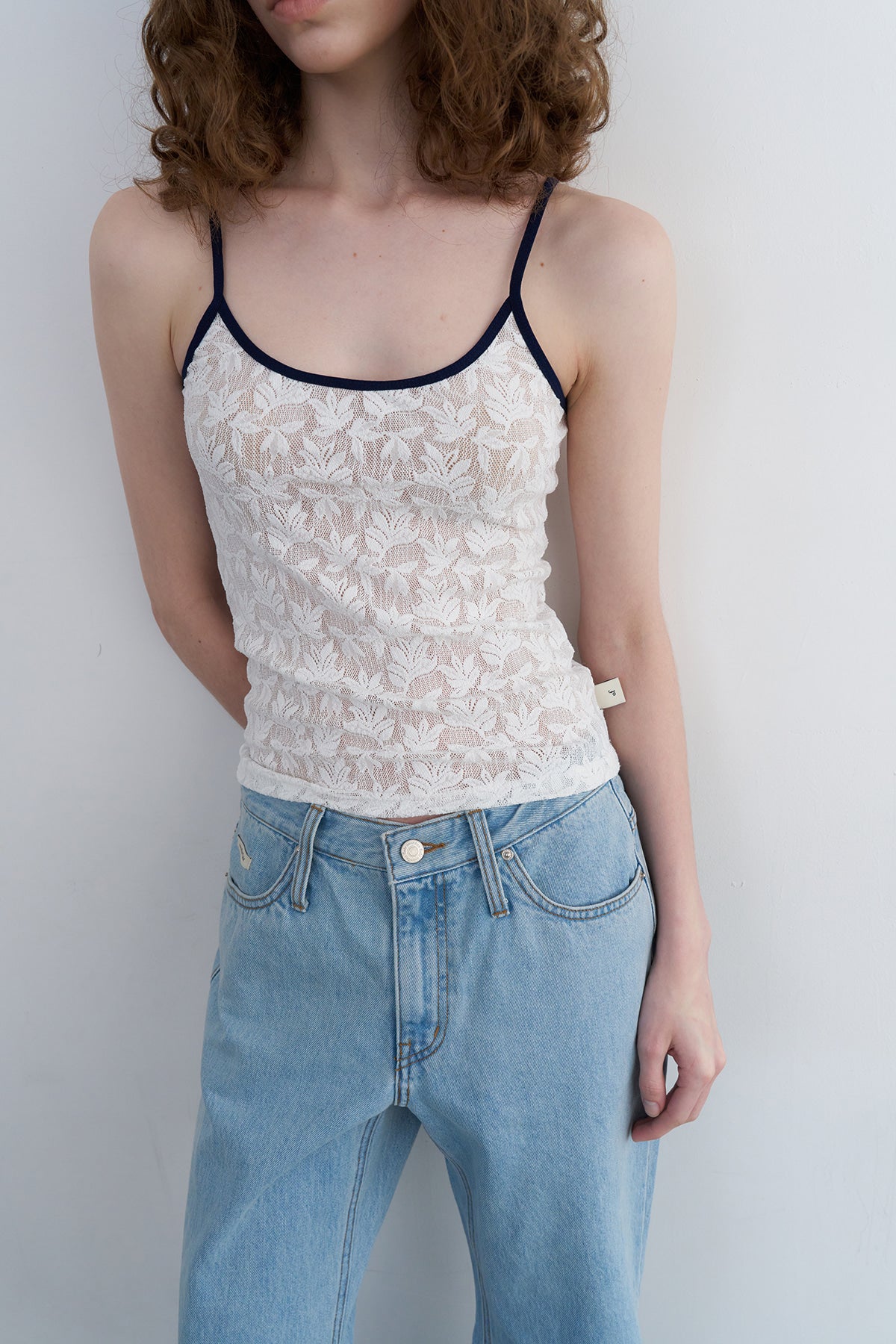 【overdue flair】TEXTURE COMBI SLEEVELESS - 2 colors
