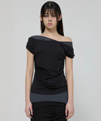 【Flare up】2-Layered Top [4 colors]