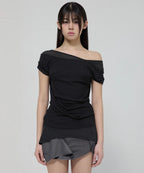 【Flare up】2-Layered Top [4 colors]