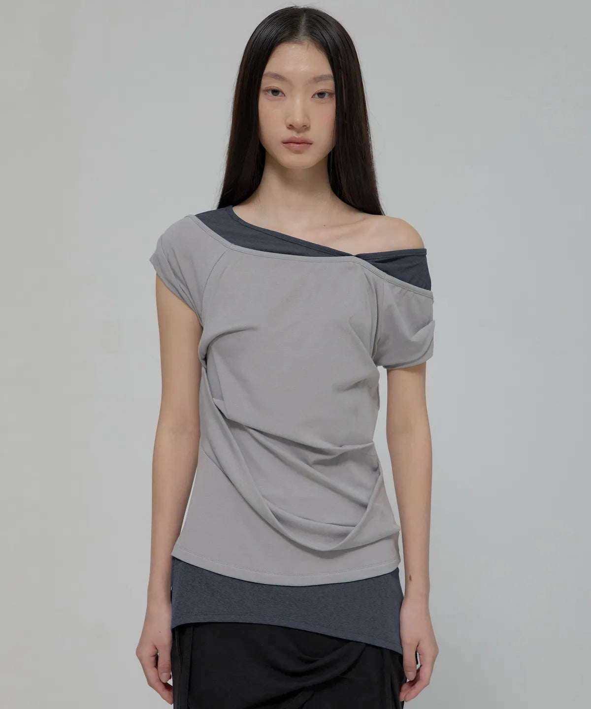 【Flare up】2-Layered Top [4 colors]