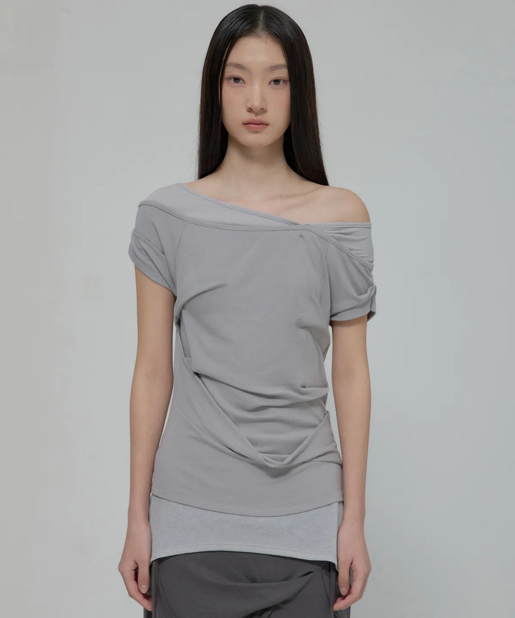 【Flare up】2-Layered Top [4 colors]
