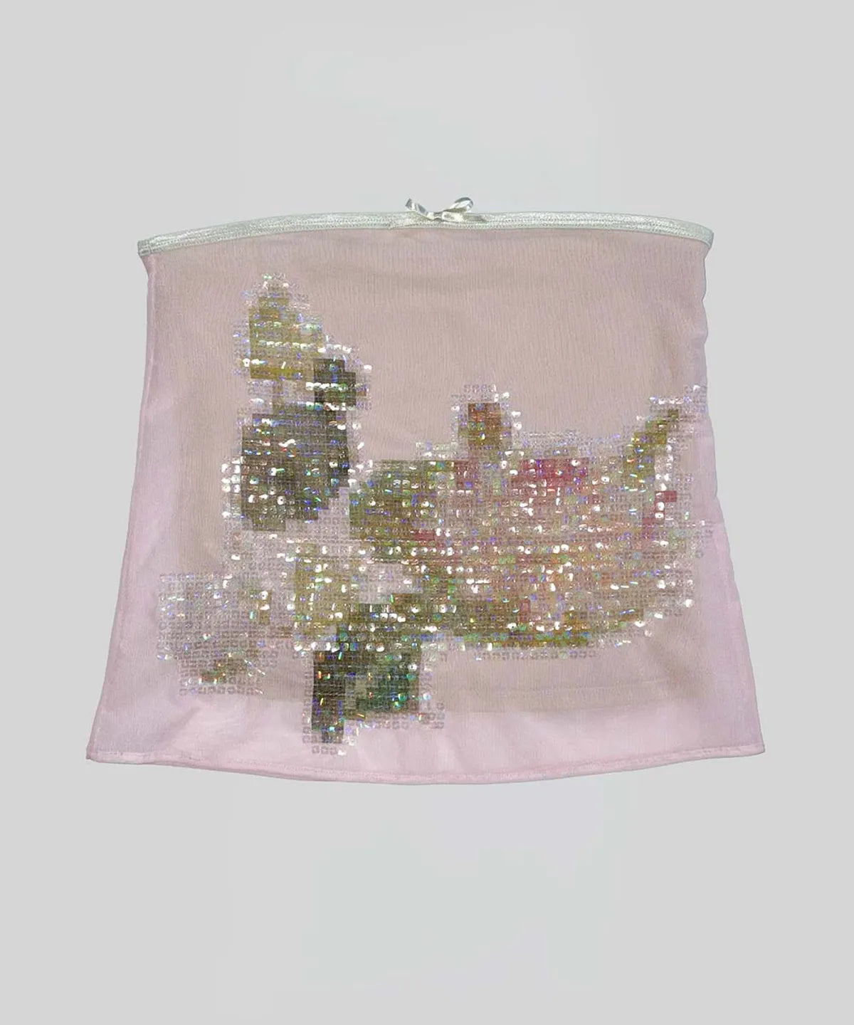 【SCULPTOR】Censored Lotus Tube Top - 2 colors