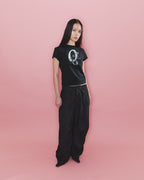 【odlyworkshop】 Blown Baby Tee - black