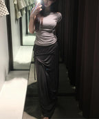 【Flare up】 Layered Bustier T-shirt [4 colors]